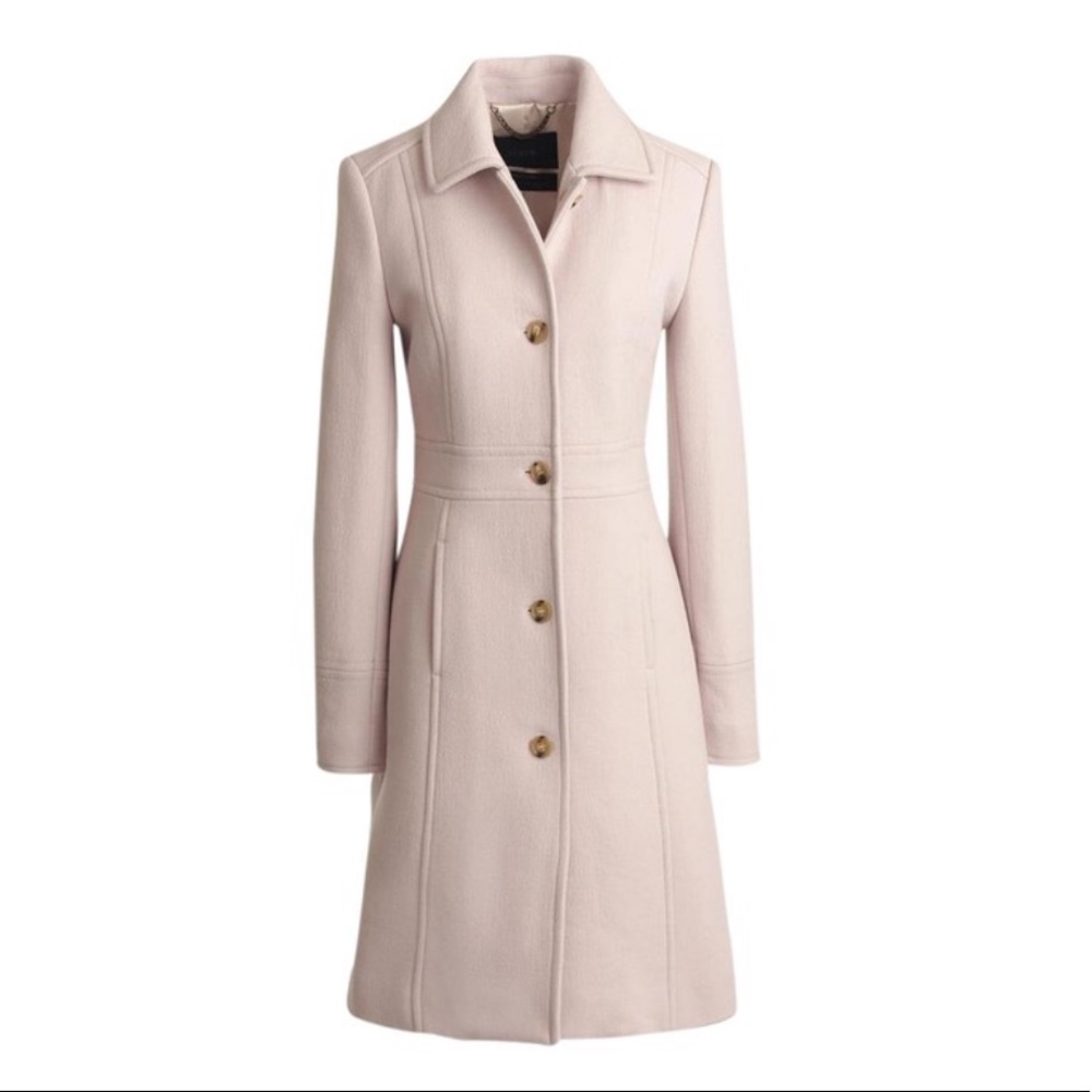J.Crew Blush Double-cloth Lady Day with Thinsulate Coat Size 0